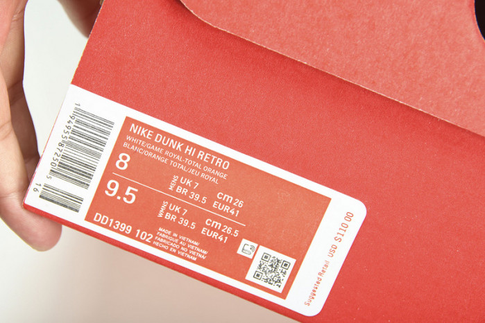 Nike SB Dunk High  "Game Royal" DD1399-102