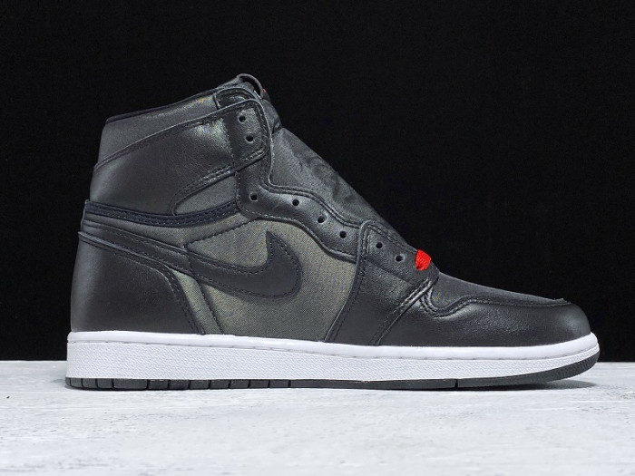 Air Jordan 1 Black Satin Gym Red 555088-060