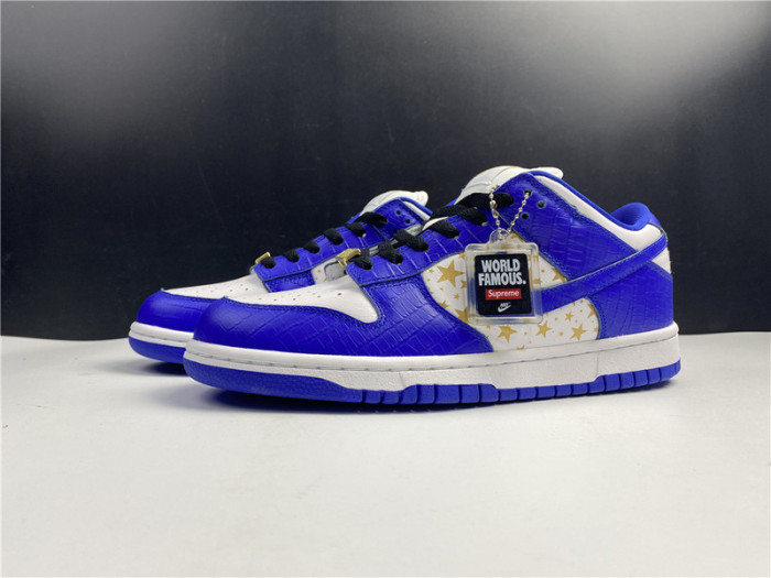 Nike SB Dunk Low Supreme Stars Hyper Royal (2021)  DH3228-100