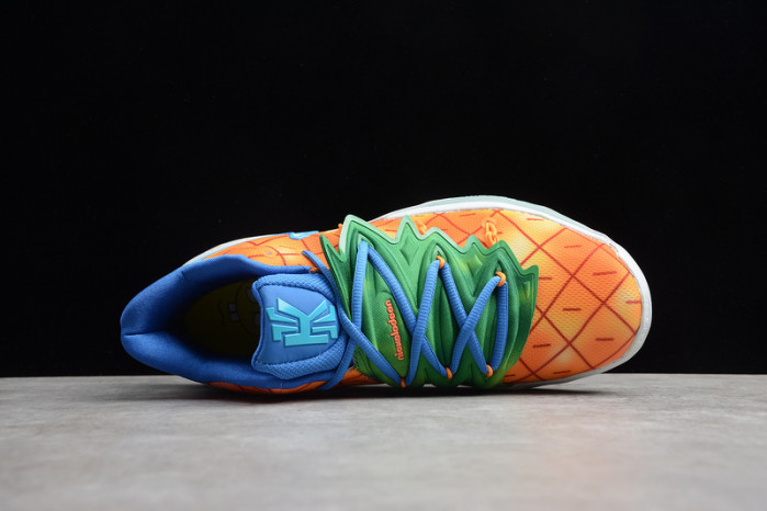 KYRIE 5 SPONGEBOB PINEAPPLE HOUSE ORANGE/GREEN-BLUE 004
