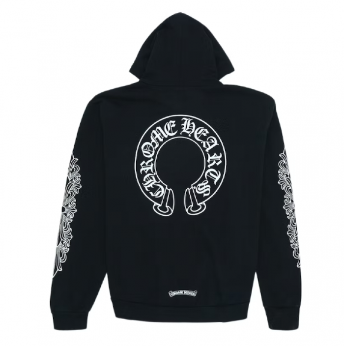 CLOTHES Chrome Hearts Horse Shoe Floral Hoodie